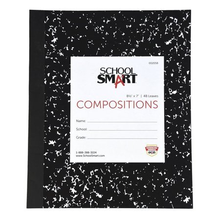 SCHOOL SMART Flexible Cover Ruled Composition Book, 8-1/2 x 7 Inches, 48 Sheets PMMK37123SS-5987